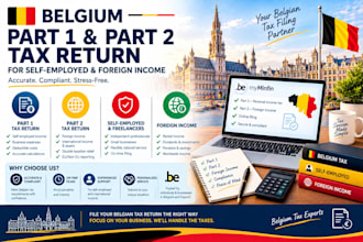 file your belgian part 1 part 2 tax return for self employed and foreign income