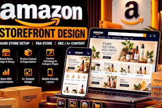 design amazon fba storefront, setup amazon brandstore design,build amazon store