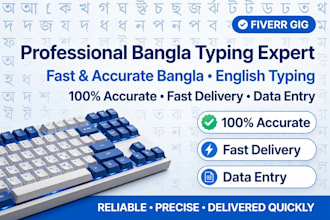 bangla typing data entry and translation