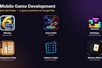 develop a mobile game with flutter for android and ios