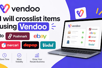 crosslist items using vendoo to poshmark ebay mercari depop and vinted