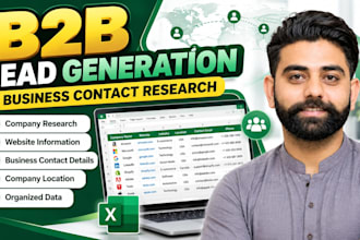 do b2b lead generation and business contact research