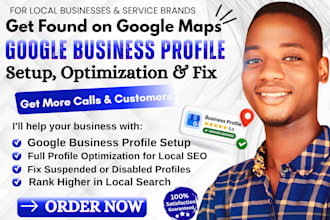 setup, create, fix optimize local SEO google business profile verification gmb