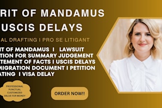 handle mandamus petition and immigration law
