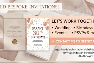 design cards for birthdays, wedding or events