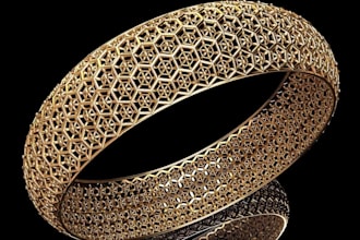 create complex 3d gyroid lattice structures, product design for 3d printing