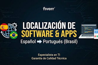 voy localizar tu app, software o juego al portugués de brasil