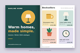design product brochure flyer, product catalog sales brochure company catalogue