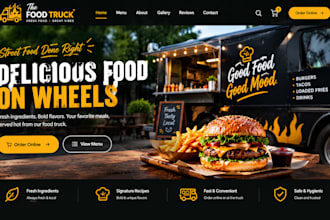 build restaurant catering meal prep food truck online ordering delivery website