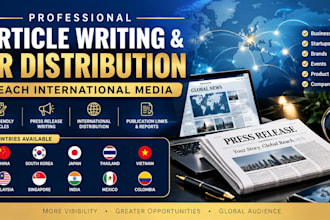 write article and distribute to china, south korea, thailand colombia mexico