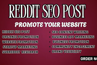 do reddit seo viral post for business web