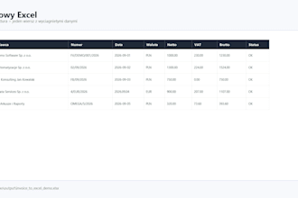 convert PDF invoices to excel spreadsheets