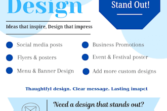 design creative posters and flyers