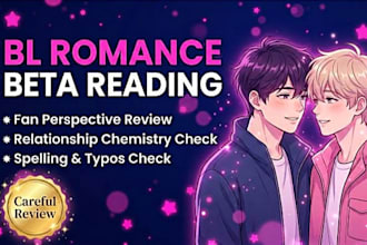 be your contemporary boys love bl romance manuscript critique