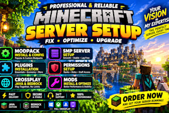 setup fix optimize minecraft modpack smp server plugins permission crossplay mod