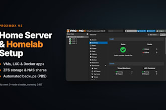 install and configure proxmox ve on your home server or dedicated server