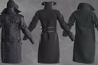 design professional 3d clothing fashion garment in marvelous designer and clo3d