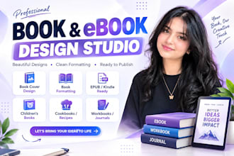 design ebook covers and format books for PDF and kindle
