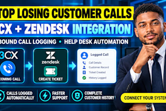 configure 3cx zendesk integration inbound call logging customer support helpdesk