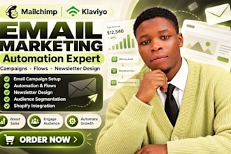 maichimp klaviyo email marketing automation expert campaigns newsletter design