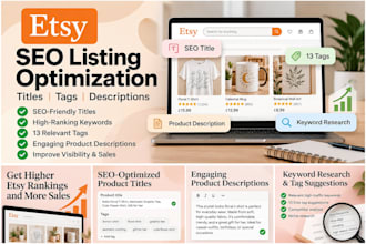 write etsy SEO titles, tags and descriptions that rank