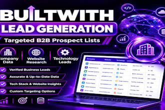 do builtwith lead generation and b2b prospect list building