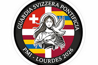 give a custom modern catholic faith and church ministry logo