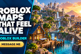 your roblox builder for custom maps, low poly worlds and buildings
