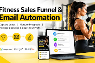 fitness email automation, sales funnel, fitness CRM, email marketing, gym funnel