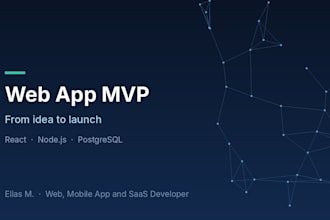 develop an mvp web app for your startup from idea to launch