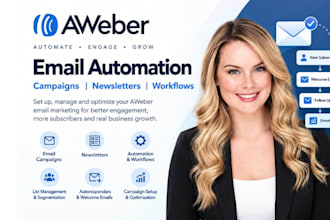 do aweber email automation email campaigns email newsletter marketing workflow