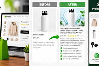 write SEO shopify product descriptions that convert and sell