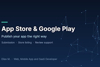 publish your app on the app store and google play