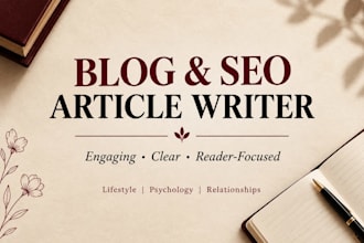 write engaging creative articles and first person narratives