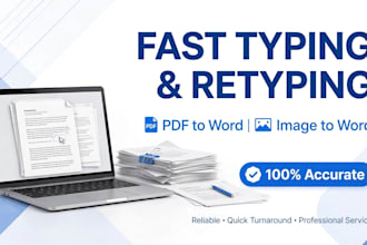 type and retype any document faster
