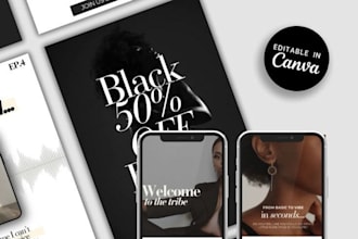 design your klaviyo black friday holiday sales flyer cyber monday banners