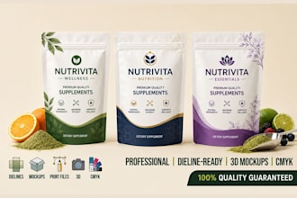 design custom stand up pouch packaging and flexible bag label