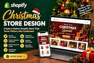 design a christmas shopify store for holiday sales