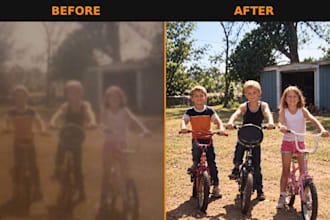 restore and enhance your old photos to 4k quality