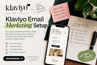design klaviyo email templates, flows, abandoned cart, welcome series