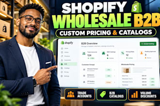 set up shopify wholesale pricing b2b catalogs trade accounts and bulk discounts