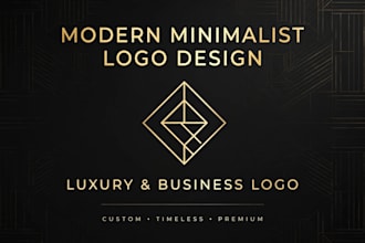 design modern minimalist luxury business logo design
