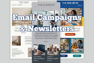 create email campaigns or newsletters in klaviyo