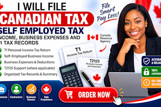 file canada tax for self employed tax income business expenses and t1 tax record