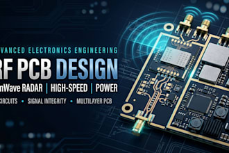 design rf pcb, mmwave radar sensor, power and high speed electronics