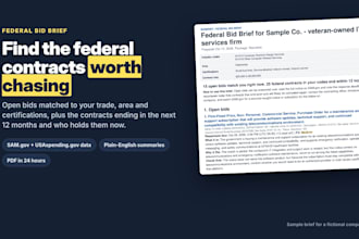 find federal contracts and expiring recompetes for your small business