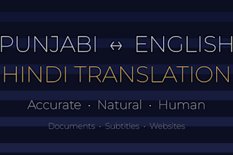 translate english to punjabi and punjabi to english accurately