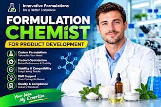 be your formulation chemist for product development