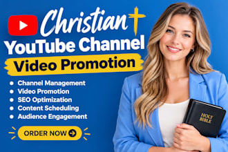 manage christian youtube channel video promotion