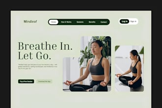 squarespace wellness website, meditation, nutritionist, private practice website